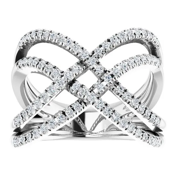 Criss-Cross Ring Image 3 Milan's Jewelry Inc Sarasota, FL