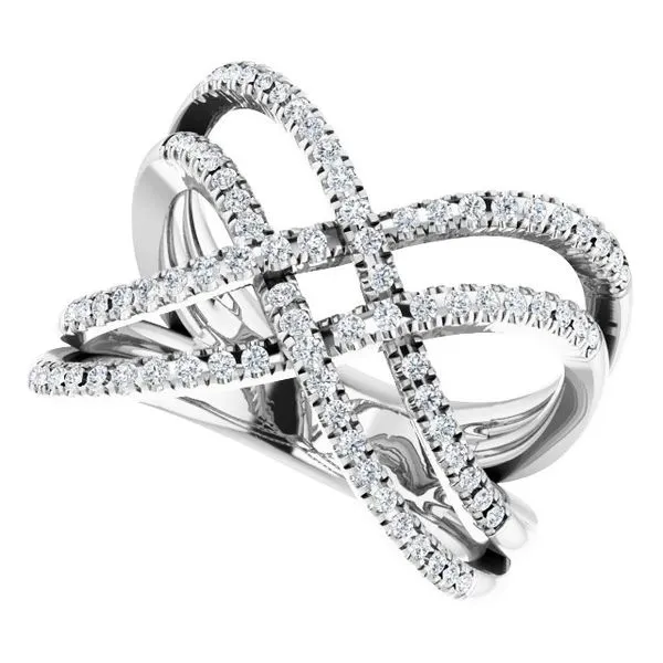Criss-Cross Ring Image 5 Milan's Jewelry Inc Sarasota, FL