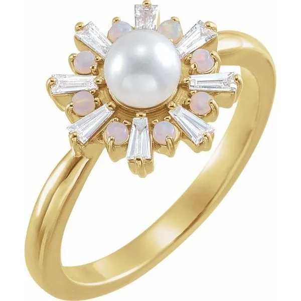 Accented Pearl Ring J. Meredith Jewelers Delafield, WI