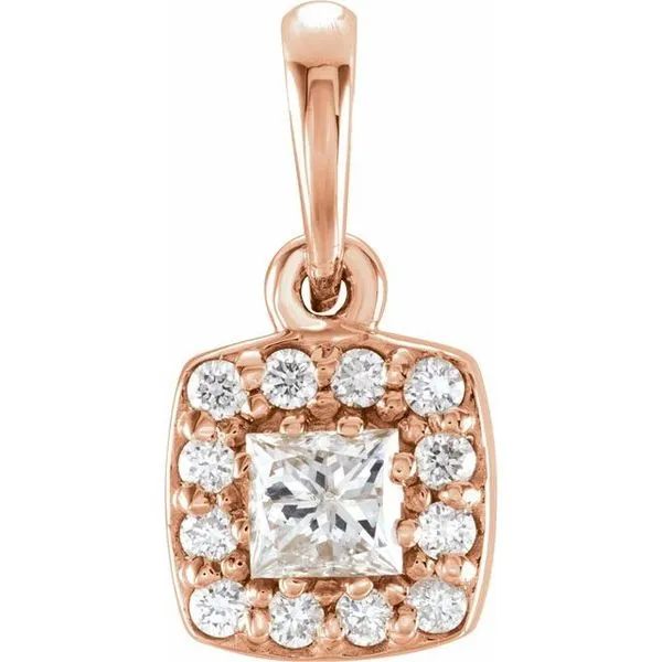 Halo-Style Pendant Rasmussen Jewelers Spanish Fork, UT