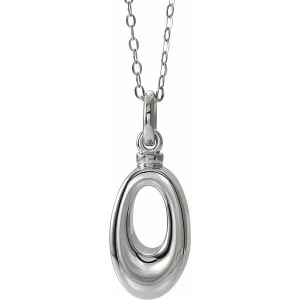 Oval Loop Ash Holder Necklace Delfine's Jewelry Charleston, WV