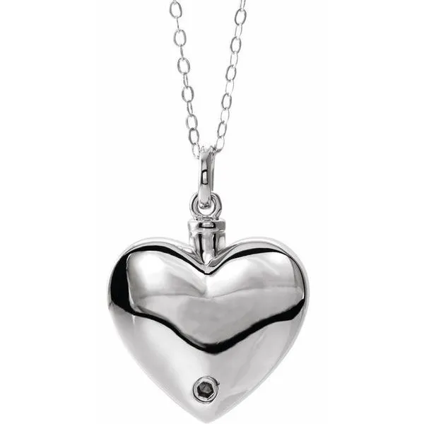 Mom Heart Ash Holder Necklace Image 3 Comstock Jewelers Edmonds, WA