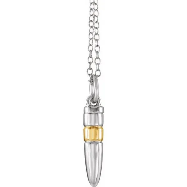 Bullet Ash Holder Necklace Image 2 James Wolf Jewelers Mason, OH
