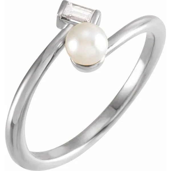 Pearl Bypass Ring The Diamond Shop, Inc. Lewiston, ID
