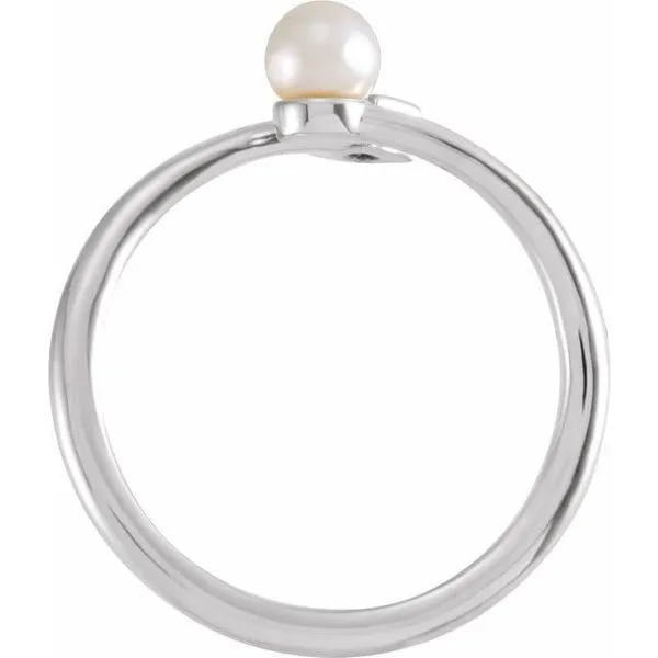 Pearl Bypass Ring Image 2 Douglas Jewelers Conroe, TX