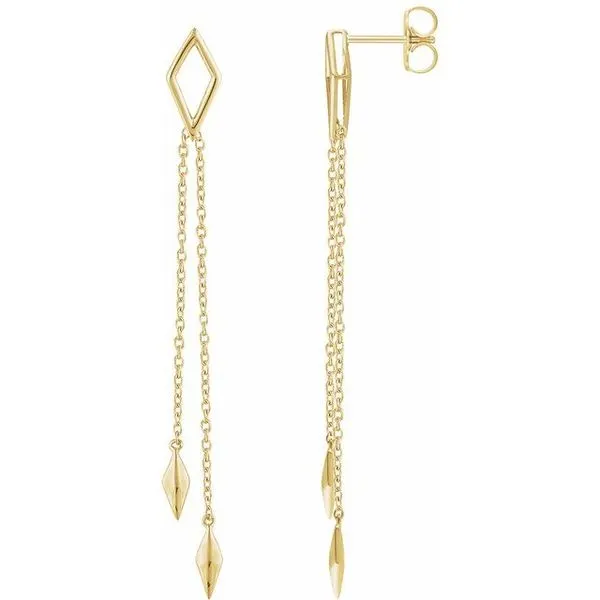Geometric Chain Earrings Henry B. Ball Jewelers Canton, OH