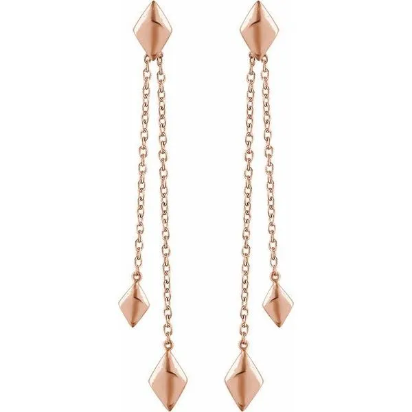 Chain Earrings Image 2 Delfine's Jewelry Charleston, WV