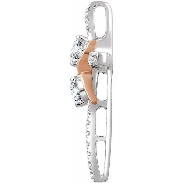 Infinity-Inspired Cross Pendant Image 2 The Diamond Shop, Inc. Lewiston, ID