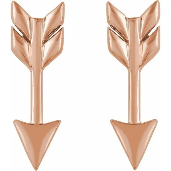Arrow Earrings Image 2 Linwood Custom Jewelers Linwood, NJ