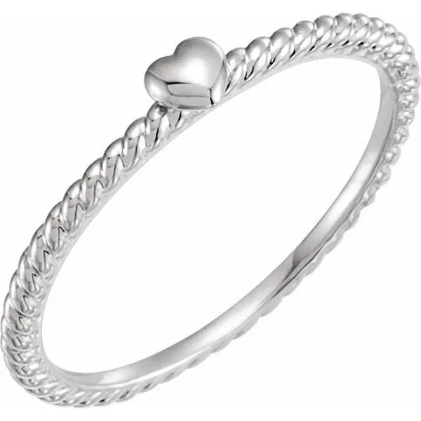 Heart Rope Ring Henry B. Ball Jewelers Canton, OH