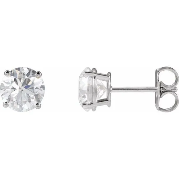 Round 4-Prong Lightweight Stud Earrings J. Meredith Jewelers Delafield, WI