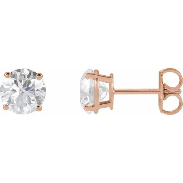 Round 4-Prong Lightweight Stud Earrings Scirto's Jewelry Lockport, NY