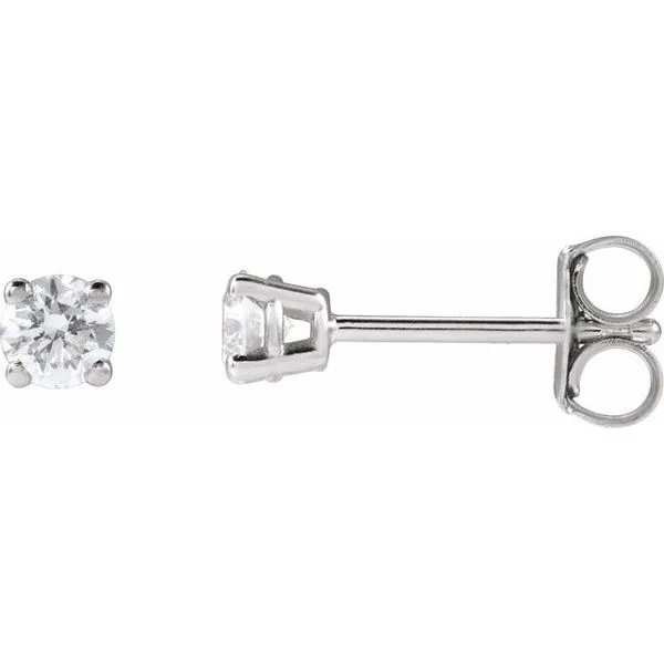 Round 4-Prong Lightweight Stud Earrings Scirto's Jewelry Lockport, NY