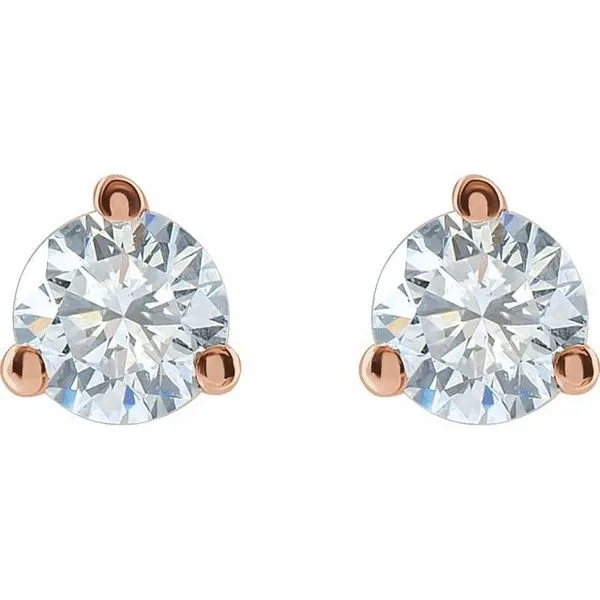 Round 3-Prong Cocktail-Style Stud Earrings Image 2 Graham Jewelers Wayzata, MN