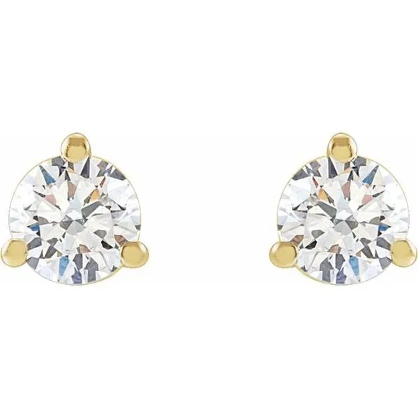 Round 3-Prong Cocktail-Style Stud Earrings Image 2 Boyd Jewelers Wesley Chapel, FL