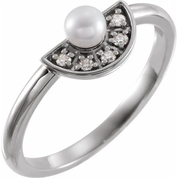 Pearl Fan Ring Rasmussen Jewelers Spanish Fork, UT