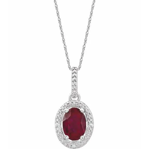 Halo-Style Necklace Rasmussen Jewelers Spanish Fork, UT