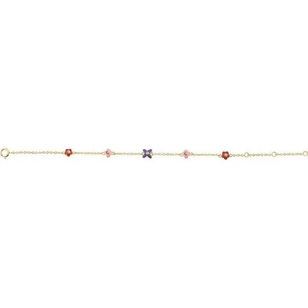 Youth Adjustable Flower Bracelet Image 2 Rasmussen Jewelers Spanish Fork, UT