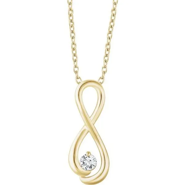 Solitaire Infinity-Inspired Necklace Rasmussen Jewelers Spanish Fork, UT