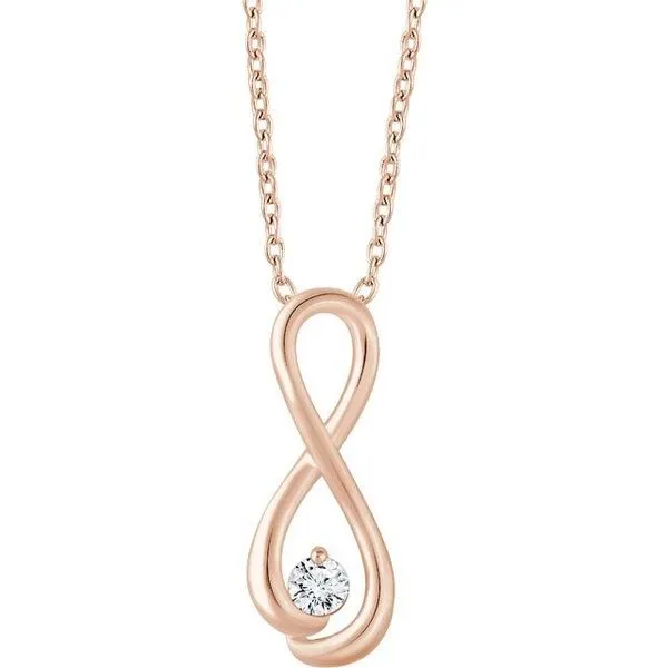 Solitaire Infinity-Inspired Necklace Rasmussen Jewelers Spanish Fork, UT