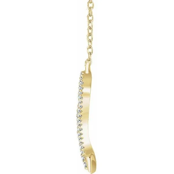 Accented V Necklace Image 2 Holly's Jewelry Mountain Home, AR