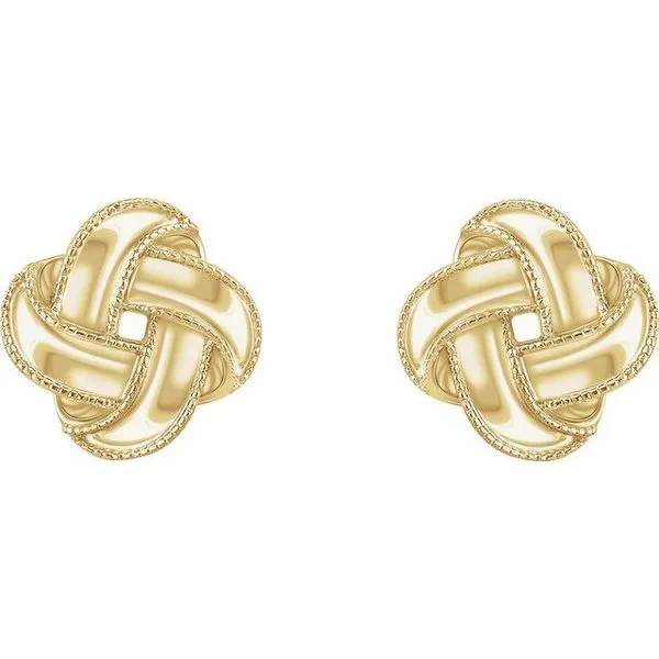 Knot Earrings Image 2 Milan's Jewelry Inc Sarasota, FL