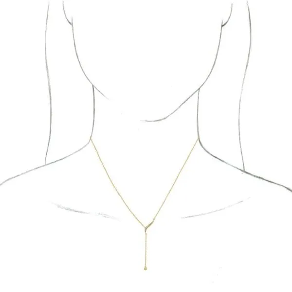 Freeform Y Necklace Image 3 Rasmussen Jewelers Spanish Fork, UT