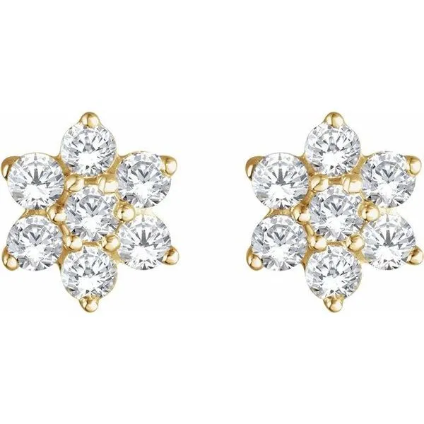 Flower Earrings Image 2 Rasmussen Jewelers Spanish Fork, UT