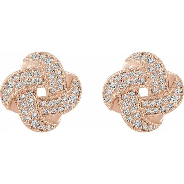 Knot Earrings Image 2 Leslie E. Sandler Fine Jewelry and Gemstones rockville , MD