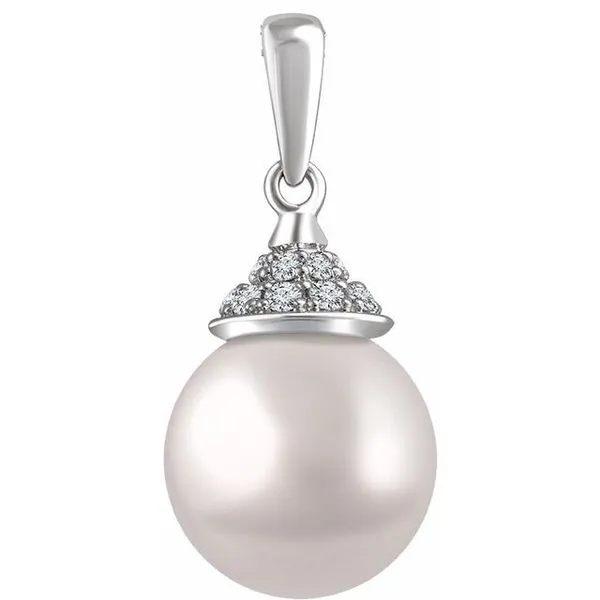 Accented Pearl Pendant Smith Jewelers Franklin, VA