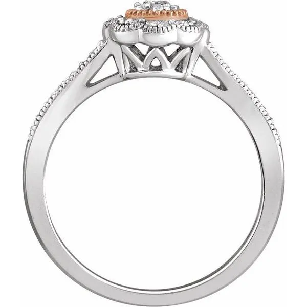 Cluster Halo-Style Promise Ring Image 2 Scirto's Jewelry Lockport, NY