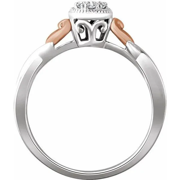 Heart Cluster Promise Ring Image 2 Avitabile Fine Jewelers Hanover, MA