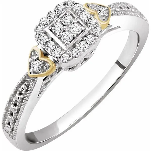 Halo-Style Cluster Promise Ring Milan's Jewelry Inc Sarasota, FL