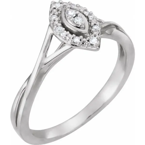 Halo-Style Criss-Cross Ring Avitabile Fine Jewelers Hanover, MA