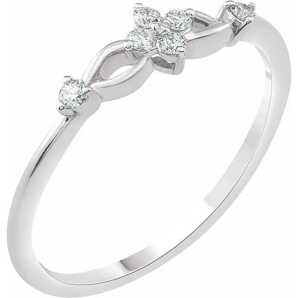 Floral Promise Ring Scirto's Jewelry Lockport, NY
