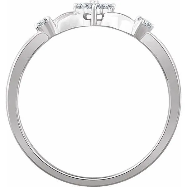 Floral Promise Ring Image 2 Milan's Jewelry Inc Sarasota, FL