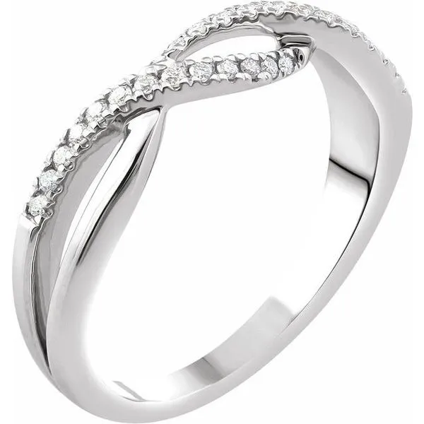 Accented Criss-Cross Ring Hart's Jewelers Grants Pass, OR