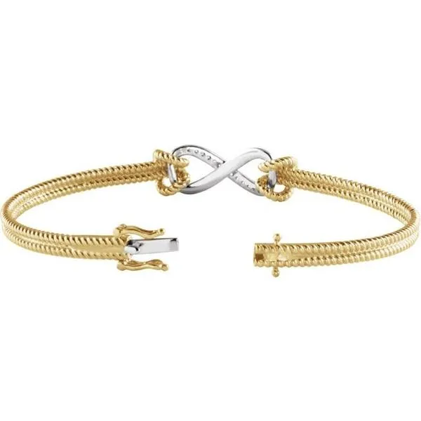 Infinity Rope Bangle Bracelet Image 2 Hart's Jewelers Grants Pass, OR