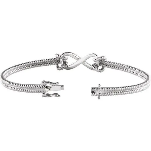 Infinity Rope Bangle Bracelet Image 2 Holly's Jewelry Mountain Home, AR