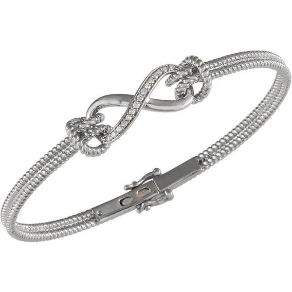 Infinity Rope Bangle Bracelet Image 3 Hart's Jewelers Grants Pass, OR