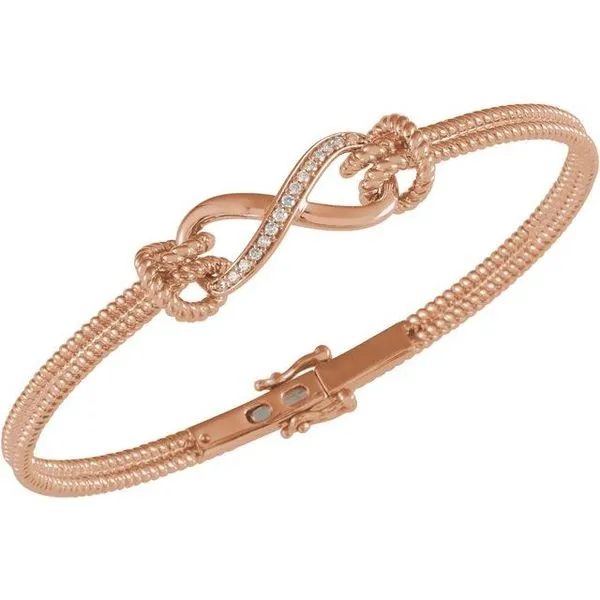 Infinity Rope Bangle Bracelet Image 3 Hart's Jewelers Grants Pass, OR