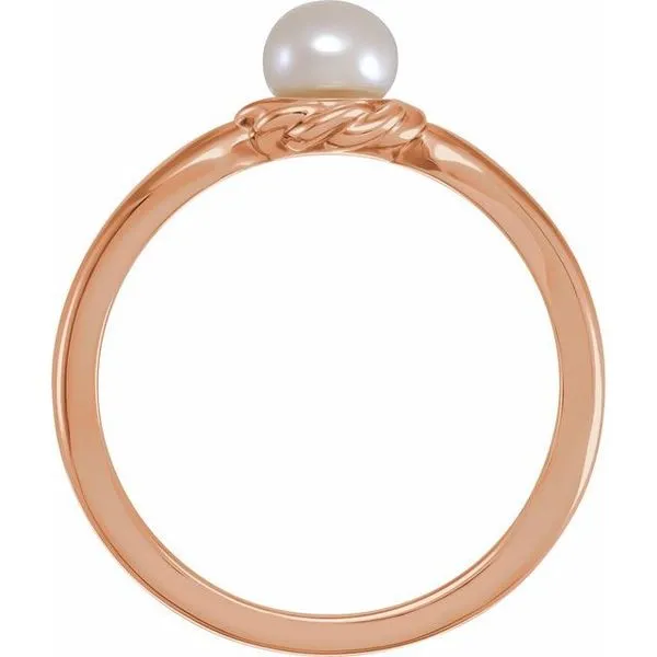 Pearl Halo-Style Rope Ring Image 2 John E. Koller Jewelry Designs owasso, OK