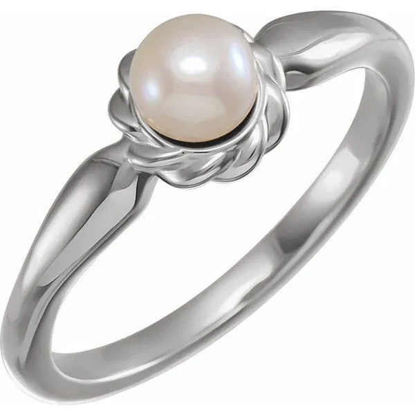 Pearl Halo-Style Rope Ring Becky Beck's Jewelry DeKalb, IL