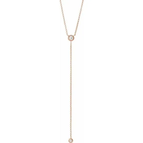 Bezel-Set Y Necklace Avitabile Fine Jewelers Hanover, MA