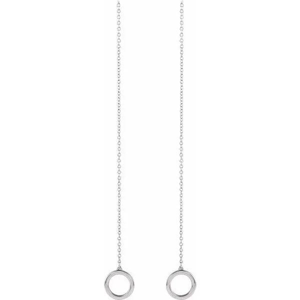 Geometric Chain Earrings Image 2 Comstock Jewelers Edmonds, WA