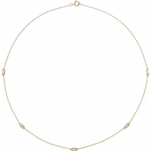 Baguette Station Necklace Michael's Jewelry North Wilkesboro, NC