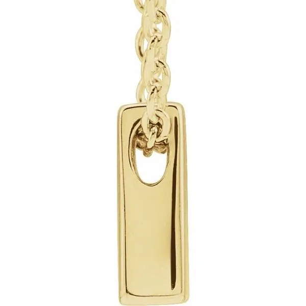 Initial Necklace Image 2 John E. Koller Jewelry Designs owasso, OK