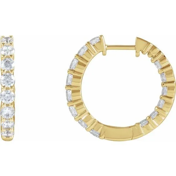 Inside-Outside Hoop Earrings James Wolf Jewelers Mason, OH