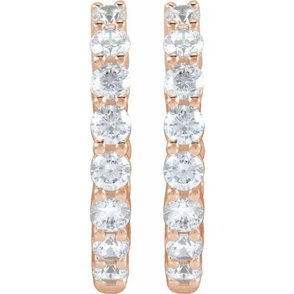 Inside-Outside Hoop Earrings Image 3 Rasmussen Jewelers Spanish Fork, UT