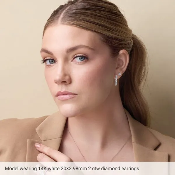 Inside-Outside Hoop Earrings Image 5 James Wolf Jewelers Mason, OH